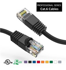 50Ft Cat6 Ethernet Copper Cable Black 2