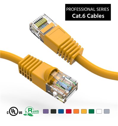 75Ft Cat6 Ethernet Copper Cable Yellow