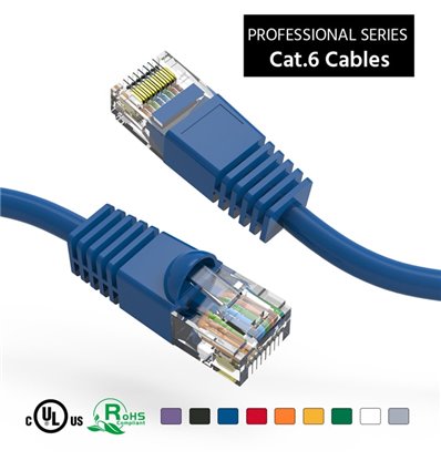 100Ft Cat6 Ethernet Copper Cable Blue