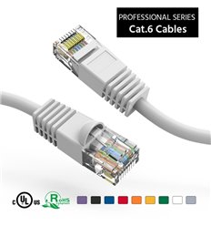 100Ft Cat6 Ethernet Copper Cable White 2