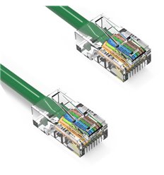 10Ft Cat6 Ethernet Non-booted Cable Green