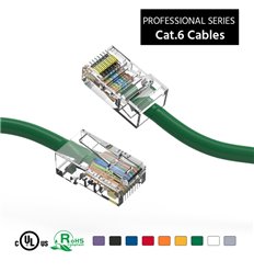 10Ft Cat6 Ethernet Non-booted Cable Green 2