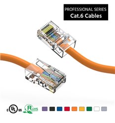 50Ft Cat6 Ethernet Non-booted Cable Orange 2