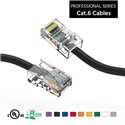 100Ft Cat6 Ethernet Non-booted Cable Black