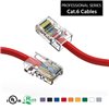 100Ft Cat6 Ethernet Non-booted Cable Red