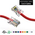 250Ft Cat6 Ethernet Non-booted Cable Red