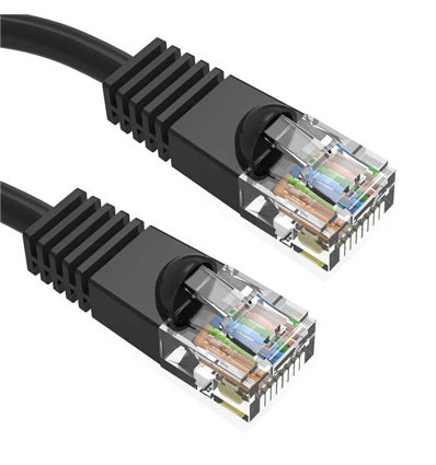 0.5Ft Cat6 Ethernet Shielded Cable Black