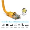0.5Ft Cat6 Ethernet Shielded Cable Yellow