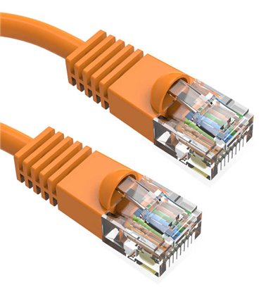 2Ft Cat6 Ethernet Shielded Cable Orange