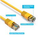 2Ft Cat6 Ethernet Shielded Cable Yellow 2Ft Cat6 Ethernet Shielded Cable Yellow
