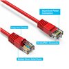 3Ft Cat6 Ethernet Shielded Cable Red