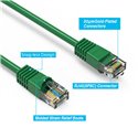 10Ft Cat6 Ethernet Shielded Cable Green 10Ft Cat6 Ethernet Shielded Cable Green