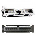 Cat6 110 Type Patch Panel 12Port Vertical w/Bracket