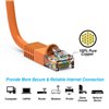 25Ft Cat6 Ethernet Shielded Cable Orange