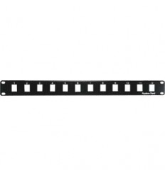 1U 19" 12port Blank Panel for Keystone Jack