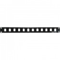 1U 19" 12port Blank Panel for Keystone Jack