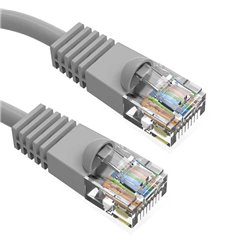 100Ft Cat6 Ethernet Shielded Cable Grey
