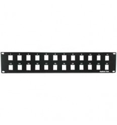 2U 19" 24port Blank Panel for Keystone Jack