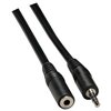 3.5mm Stereo Male to 3.5mm Stereo Female Extension Cable Black