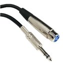 XLR Stereo Microphone Cable 3P Female to 1/4"