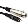 XLR 3P Female to RCA Male Cable