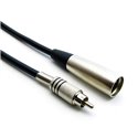 XLR 3P Male to RCA Male Cable
