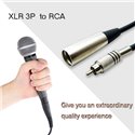 XLR 3P Male to RCA Male Cable