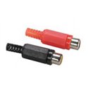RCA Jack Plastic Red/Black Pai 