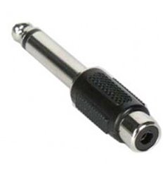 Mono 1/4  Plug to RCA Jack Adapter 
