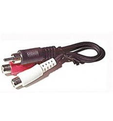 RCA 1-male to 2-female Y-adapter 6" 