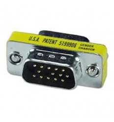 DB15HD M-M Mini Gender Changer 