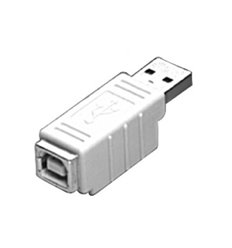 A Male to B Female USB Gender Changer