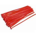 8inch Plenum Cable Tie 50lbs Red