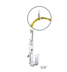 Multi-Function 3/4" Batwing J-Hook With Flange Clip 25pcs 2