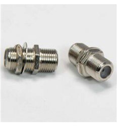 F Type Dual Female Inline Coupler w/Washer & Nut