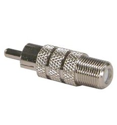 F-Type Female to RCA Plug Adapter