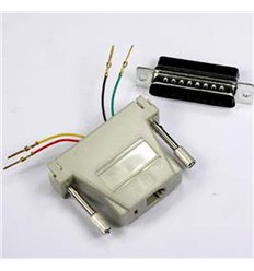 DB9 Female to RJ45 Modular Adapter Ivory