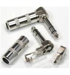 Quarter inch Stereo Right Angle Plug