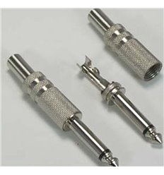 Quarter inch Stereo Plug with Spring Strain Release