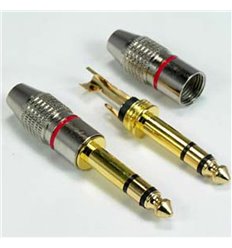 Quarter inch Stereo Metal Plug Gold Plated