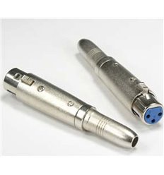 XLR 3P Female to Quarter inch Mono Jack Adater
