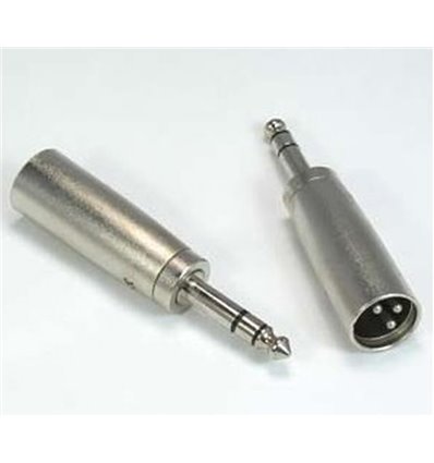 XLR Male to Quarter inch Stereo Male Adapter