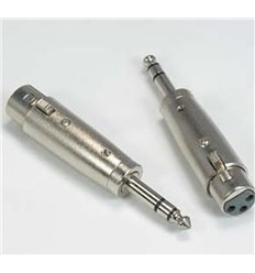 XLR Female to Quarter inch Stereo Plug Adapter