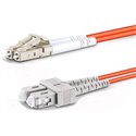 LC-SC Fiber Optic Plenum Multimode Cable Duplex OM2 50/125 OFNP