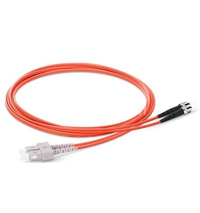 SC-ST Fiber Optic Plenum Multimode Cable Duplex OM2 50/125 OFNP