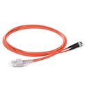 SC-ST Fiber Optic Plenum Multimode Cable Duplex OM2 50/125 OFNP