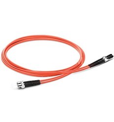 ST-ST Fiber Optic Plenum Multimode Cable Duplex OM2 50/125 OFNP