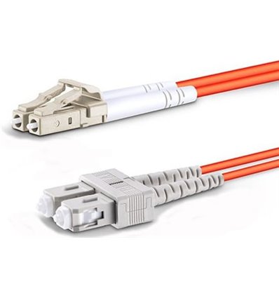LC-SC Fiber Optic Multimode Cable Duplex OM1 62.5/125 OFNR