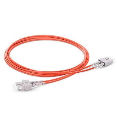 SC-SC Fiber Optic Multimode Cable Duplex OM1 62.5/125 OFNR