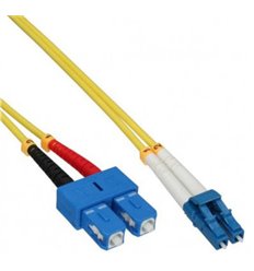 LC-SC Fiber Optic Plenum Single Mode Cable Duplex OS2 9/125 OFNP 2